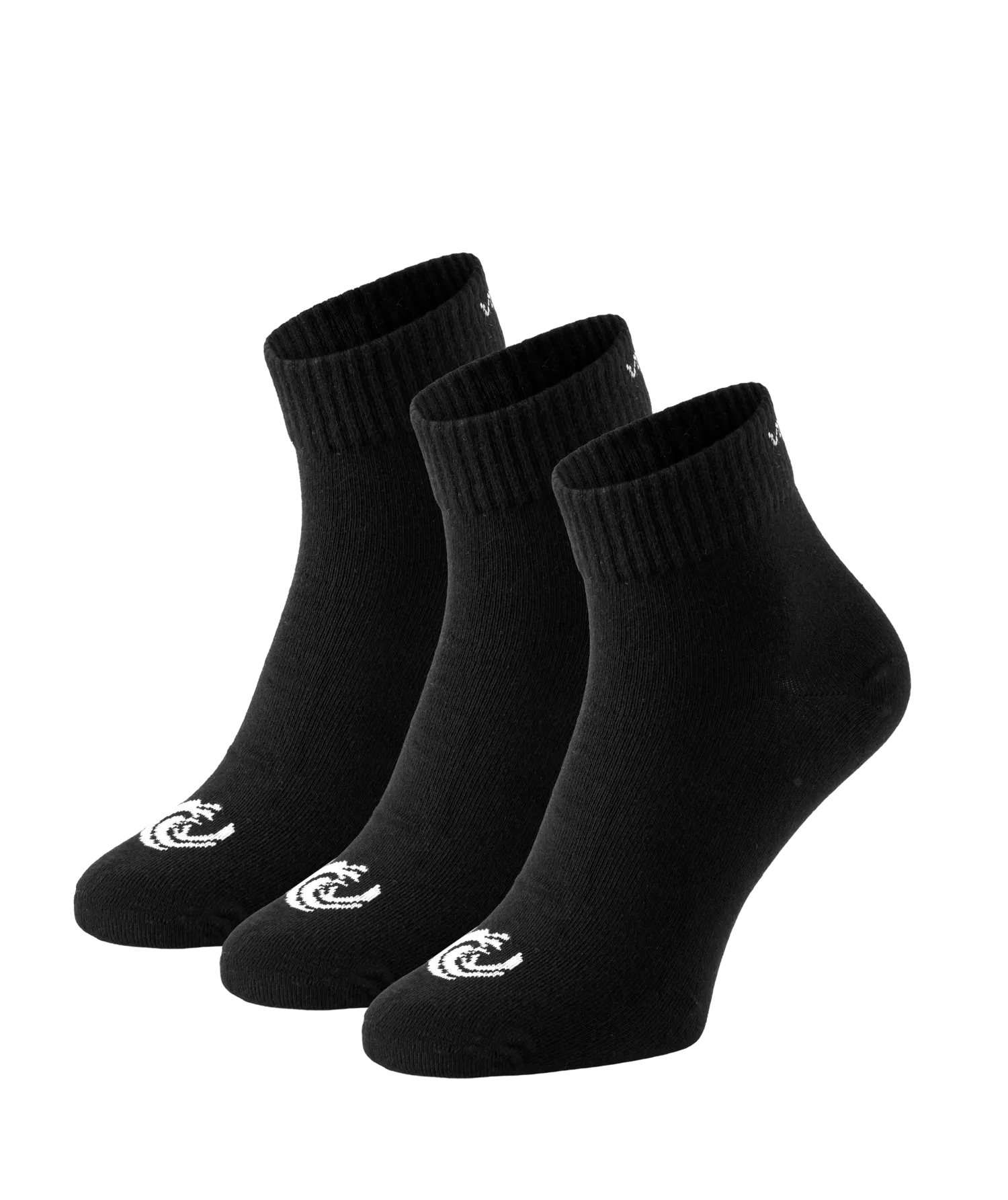 Vinnie-G Quartersokken 3-pack Zwart