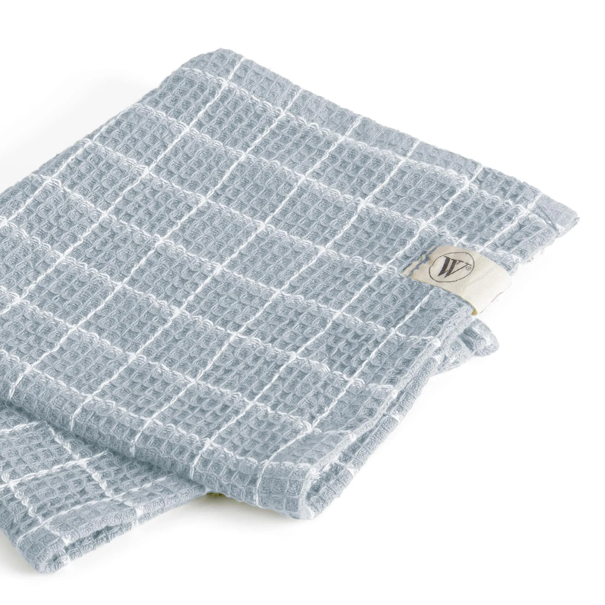Walra Vaatdoek Dry with Cubes Jeans Blauw - 9 stuks