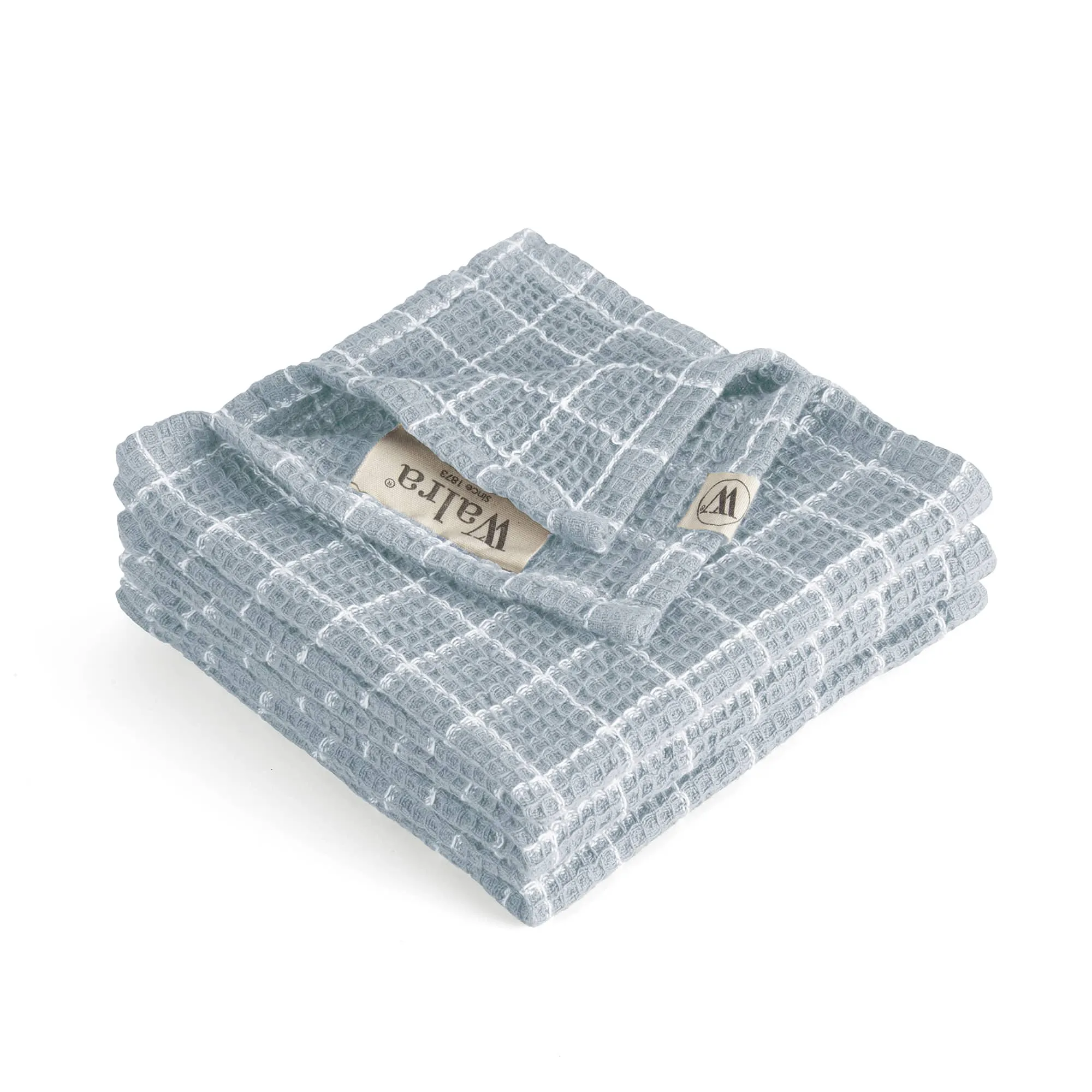 Walra Vaatdoek Dry with Cubes Jeans Blauw - 9 stuks