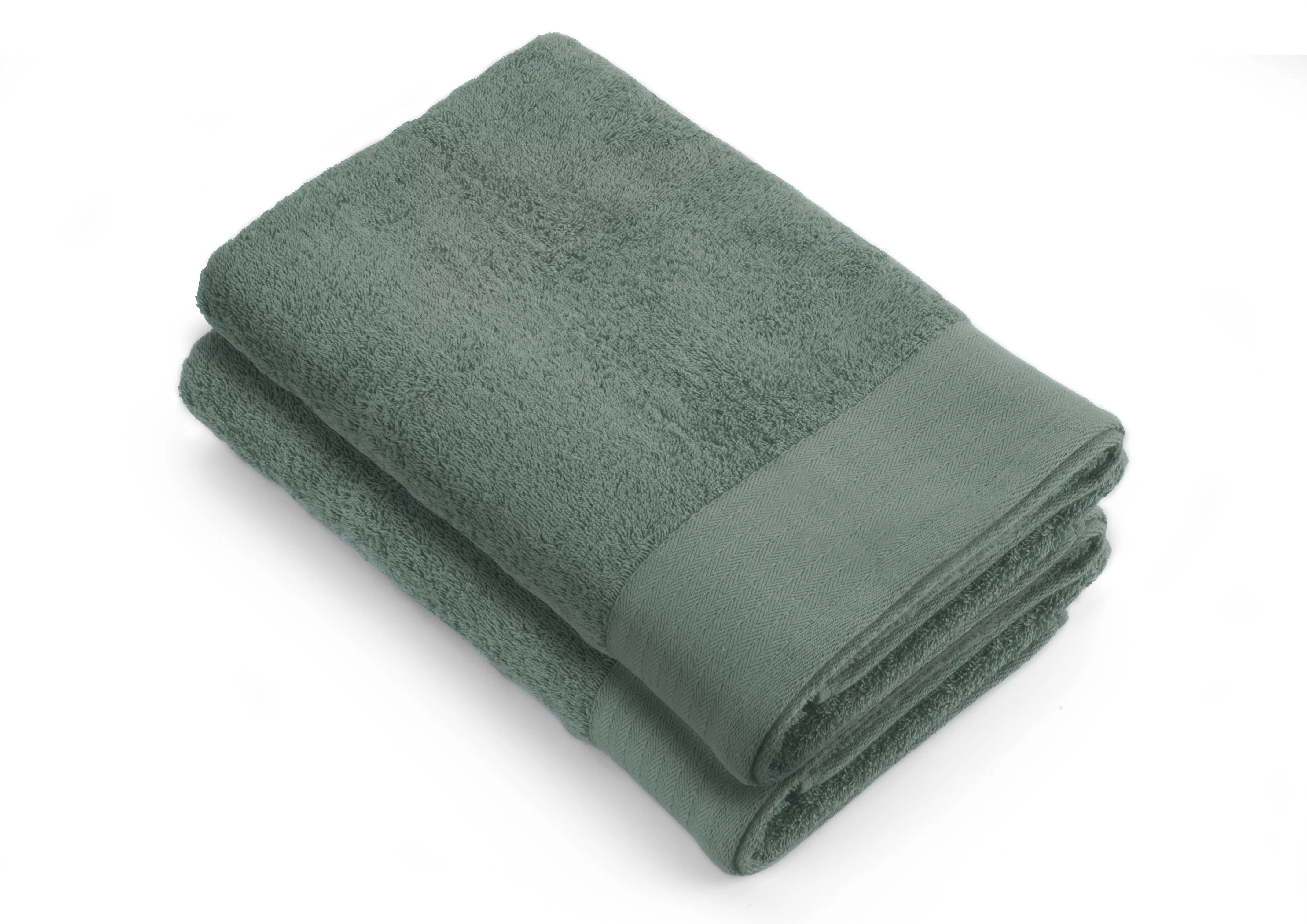 Walra Soft Cotton Handdoek 50 x 100 cm 550 gram Legergroen - 6 stuks
