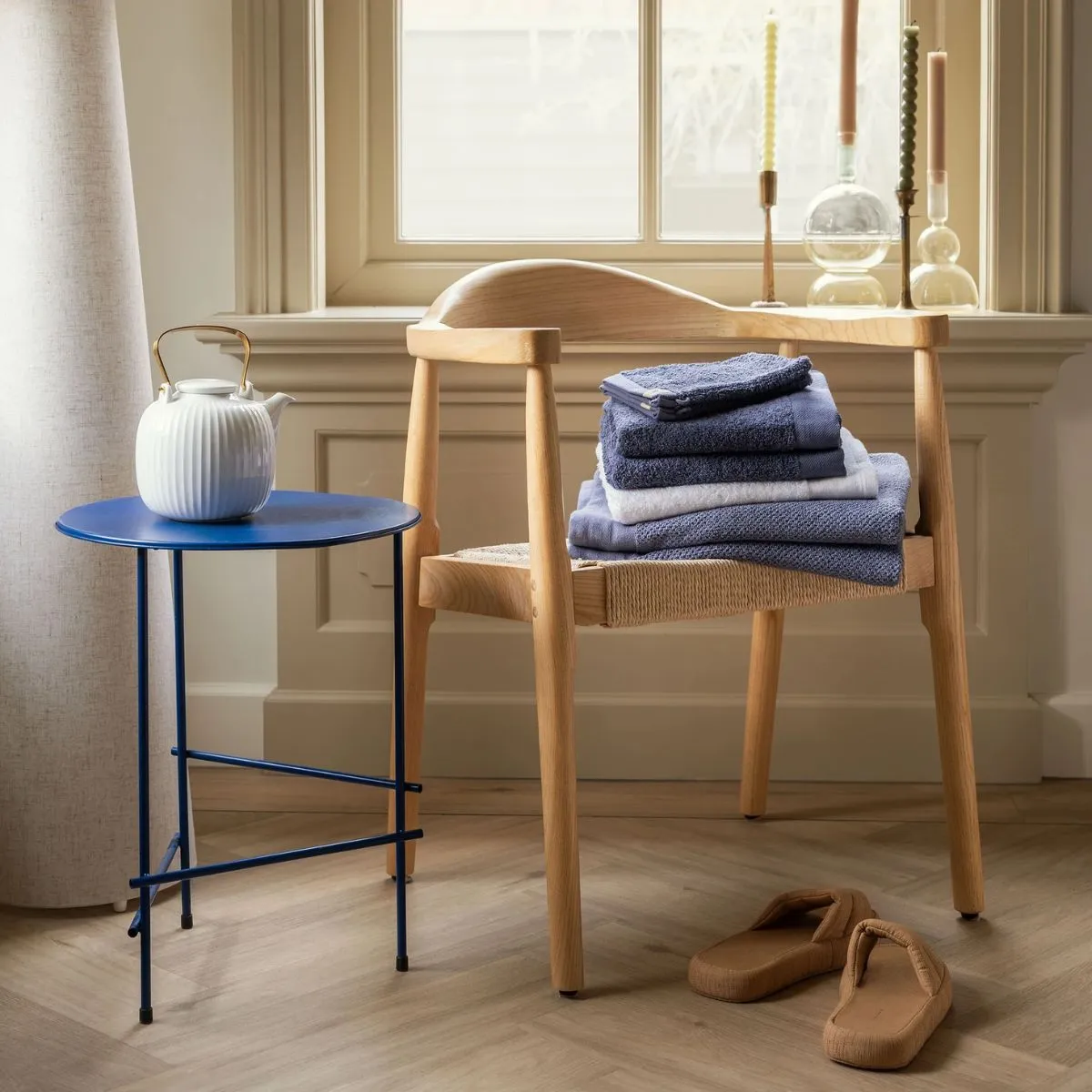 Walra Soft Cotton Handdoeken 60 x 110 cm - 550 gr/m² - Indigo - 5 stuks