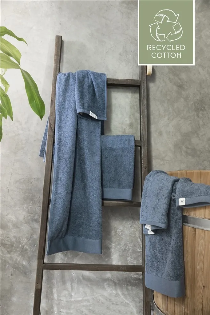Walra Remade Cotton Handdoeken 60 x 110 cm - 550 gr/m² - Blauw - 5 stuks