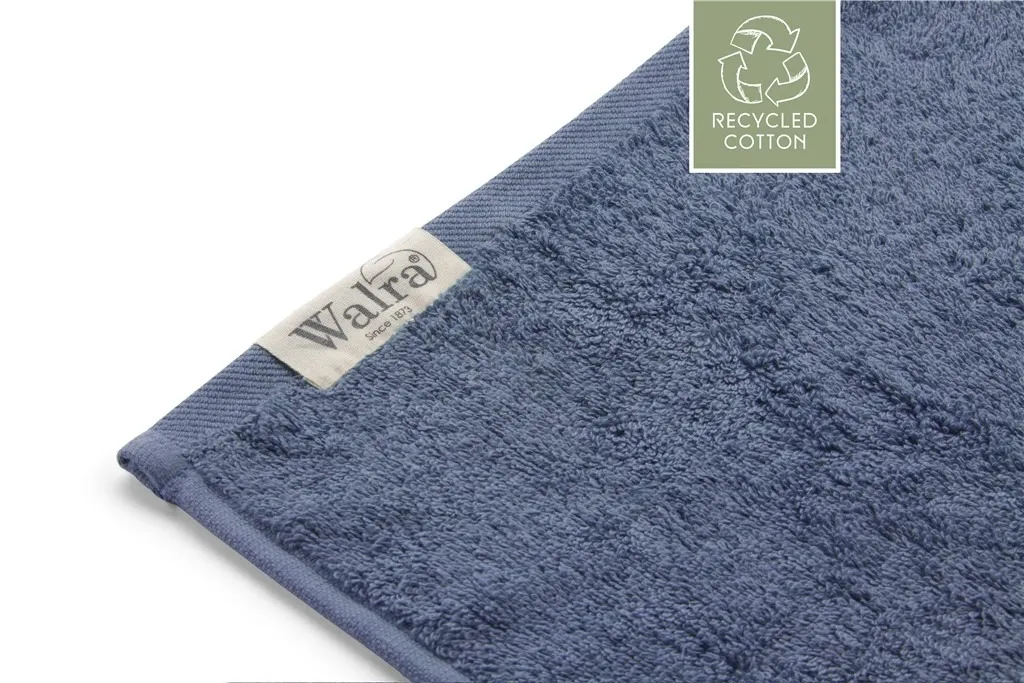 Walra Remade Cotton Handdoeken 70 x 140 cm - 550 gr/m² - Blauw - 5 stuks