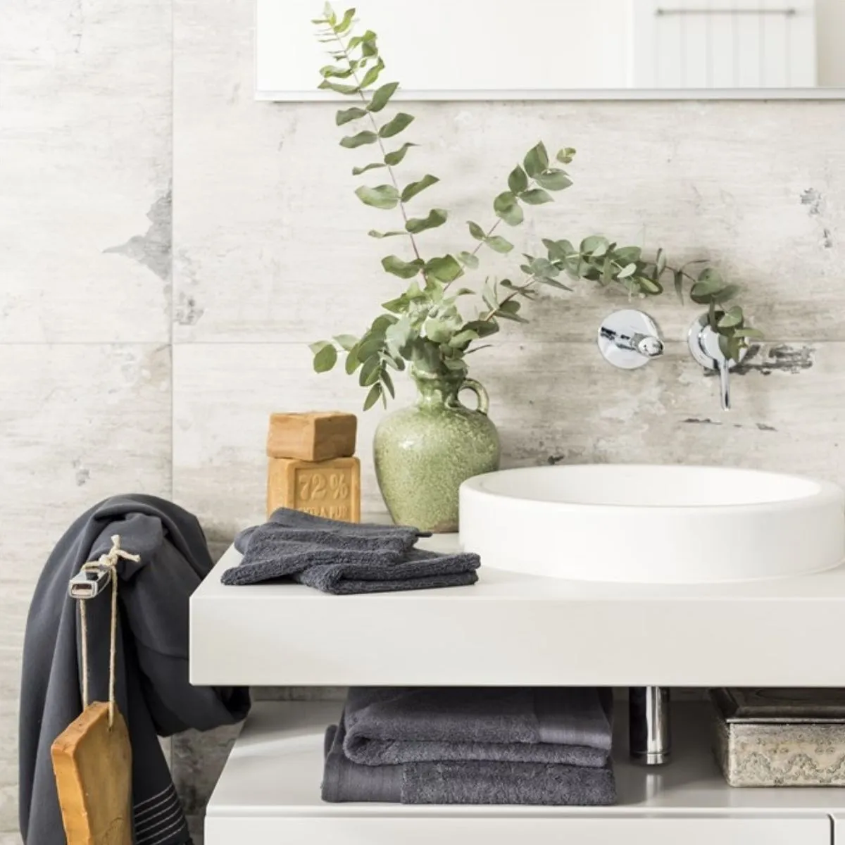 Walra Soft Cotton Baddoek 50 x 100 cm 550 gram Antracite