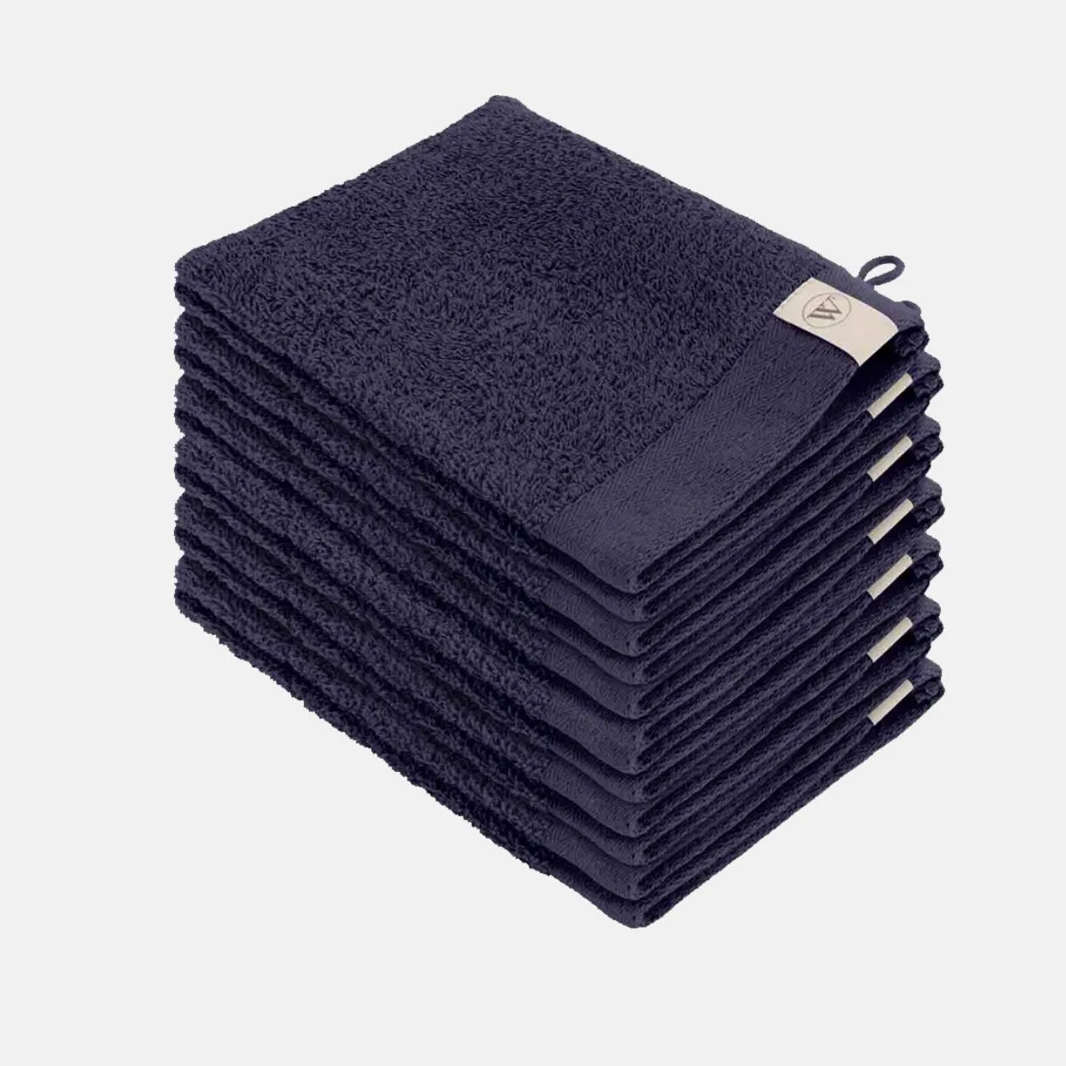 Walra Soft Cotton Washandjes 16 x 21 550gram Navy - 12 stuks