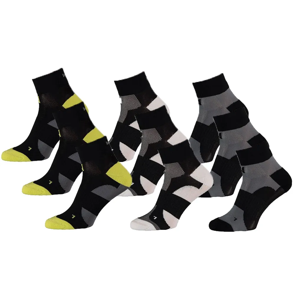 Xtreme Fietssokken Quarter 9-pack Multi Black
