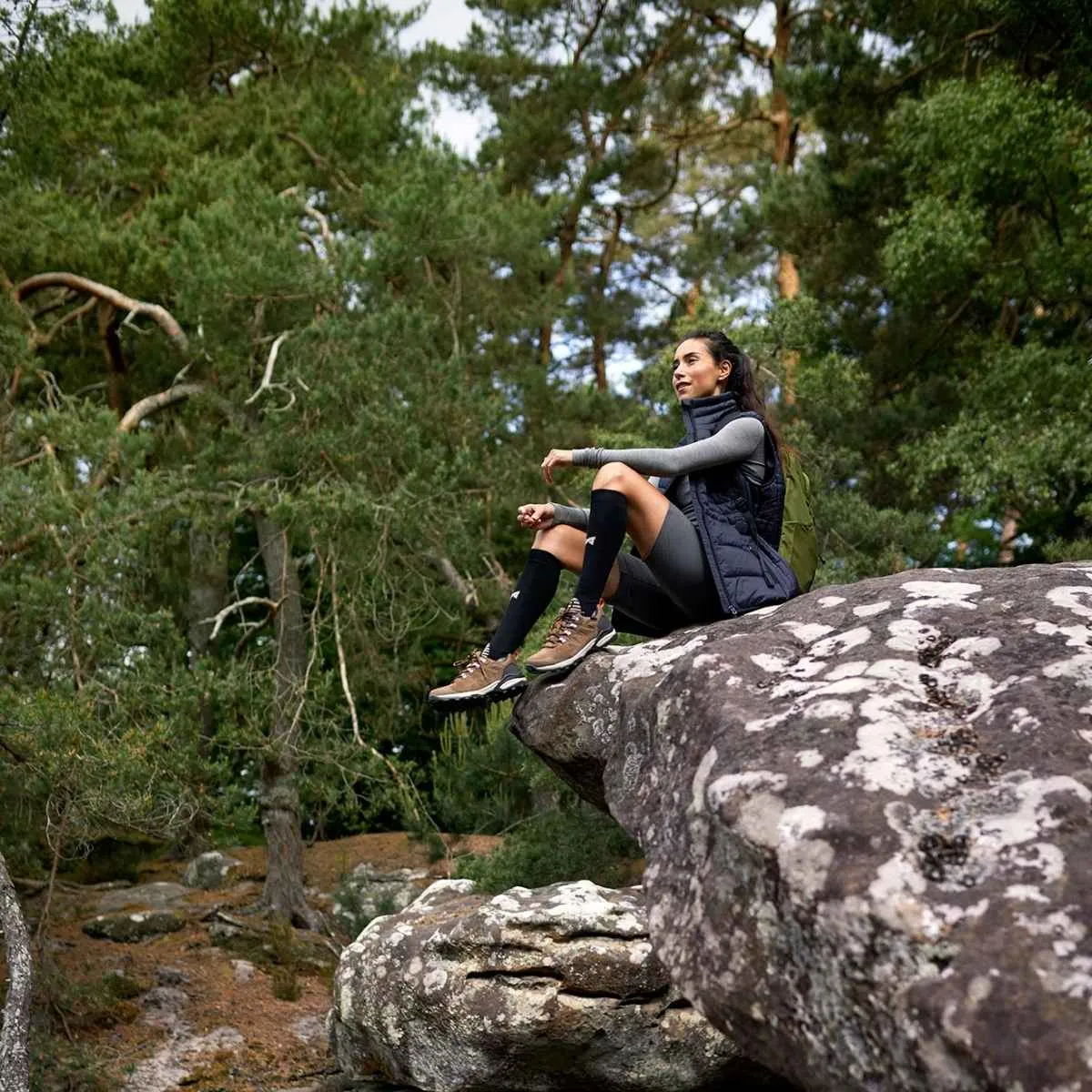 Xtreme Outdoor Sokken Compressie 2-pack Multi Beige