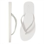 XQ Teenslippers Dames Glitter Wit 