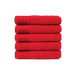 The One Handdoek 450 gram 50x100 cm Rood (5 stuks)