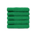 The One Handdoek 450 gram 50x100 cm Groen (5 stuks)