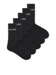 Jack & Jones Sportsokken Heren JACREGEN 5-pack Zwart