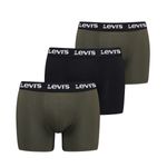 Levi's Boxershorts Repeat Logo 3-pack Khaki