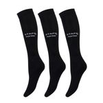 STAPP Horse Paardrijsokken Ultra Fine 3-pack Zwart