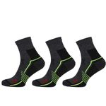 STAPP Wandelsokken Quarter Active Outdoor Bamboe 3-pack Donkergrijs