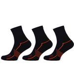 STAPP Wandelsokken Quarter Active Outdoor Bamboe 3-pack Marine