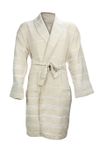 The One Towelling Hamam Badjas Beige/White