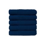 The One Handdoek Deluxe 50x100  550 gr Donker Navy  (5 stuks)