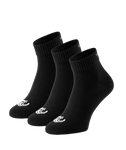 Vinnie-G Quartersokken 3-pack Zwart