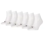 Puma Quarter Sokken Wit 6-pack