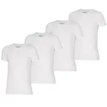 Apollo T-shirt Heren Bamboo Basic V-neck Wit 4-pack