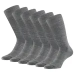 Apollo Merinowollen Sokken Badstof Zool 6-pack Medium Grey Melange