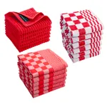 Byrklund Keukenset Clean Rood - 18 delig - Theedoeken, Keukendoeken & Vaatdoeken