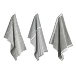 Byrklund Keuken- en Theedoeken set Dishes & Dry Hands Grijs - 3 delig