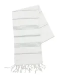 The One Towelling Hamamdoek Wit/Grijs