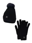 Heatkeeper Dames Winter Set - Muts + Handschoenen - Navy