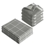 Byrklund Keuken- en Theedoeken set Do Dishes & Dry Hands Grijs - 8 delig