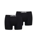Levi's Boxershorts Solid Basic Organic Cotton 2-pack Black