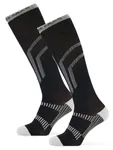 Poederbaas Skisokken Lightweight 2-pack Zwart