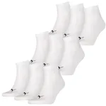 Puma Quarter Sokken Plain Wit 9-pack