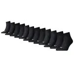 Puma Quarter Sokken Plain 12-pack Zwart