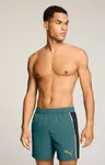 Puma Zwembroek Heren Mid Shorts Crinkle T7  Emerald Green / Zwart