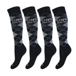 STAPP Horse Paardrijsokken Ruit 4-pack Nero