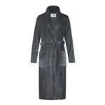 Ten Cate Badjas Dames Dark Grey Stripe