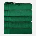 The One Handdoek 450 gram 50x100 cm Groen (5 stuks)