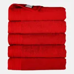 The One Badhanddoek 450 gram 70x140 cm Rood (5 stuks)