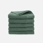 Walra Soft Cotton Handdoeken 60 x 110 cm - 550 gr/m² - Legergroen - 5 stuks