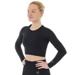 Xtreme Sportswear Croptop lange mouwen Dames Zwart