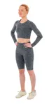 Xtreme Sportswear Dames Sportset - Korte Sportlegging + Sport Croptop - Antraciet Melange