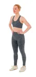 Xtreme Sportswear Dames Sportset - Sportlegging + Sporttop - Antraciet Melange