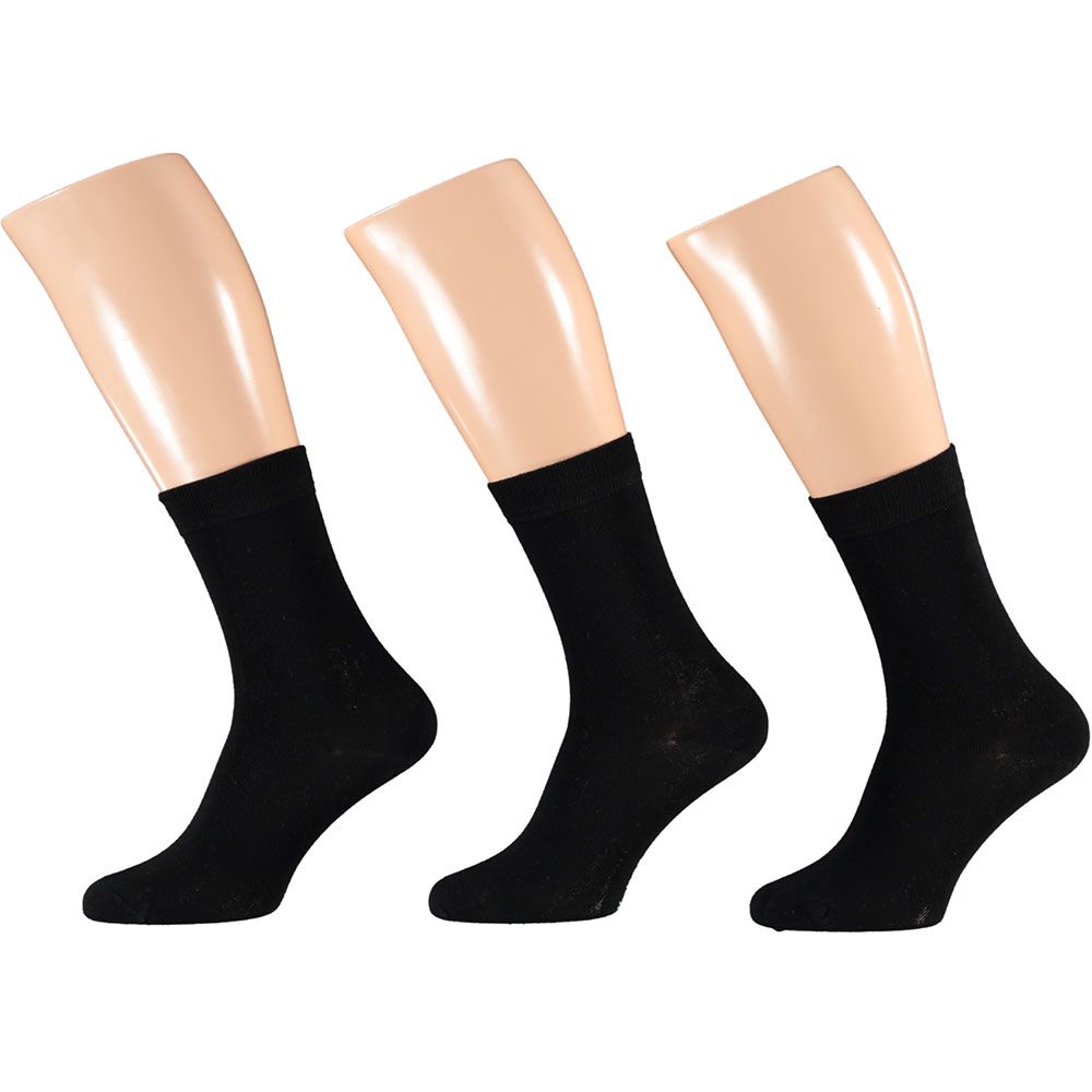 Apollo Sokken Basic Bamboo Zwart 9-pack