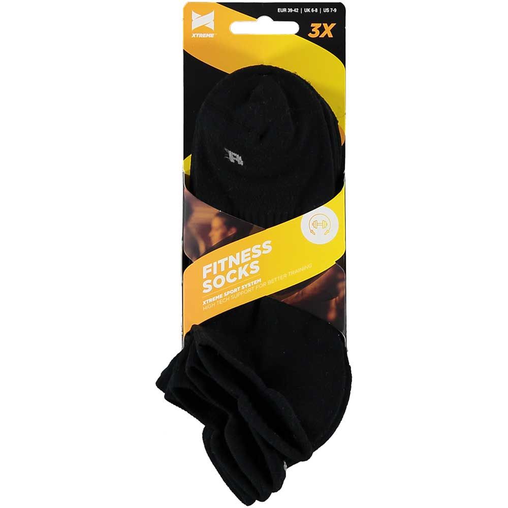 Xtreme Fitness Sneakersokken 9-pack Zwart