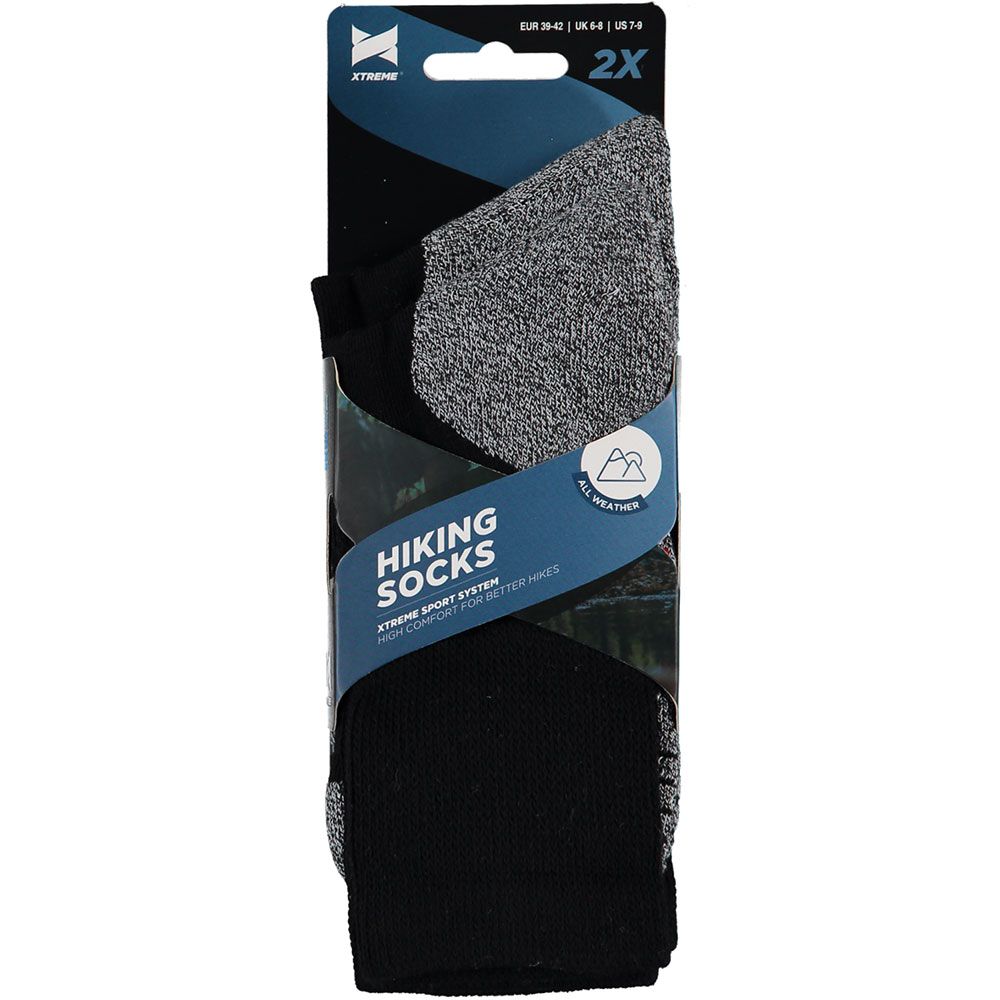 Xtreme Hiking Sokken 6-pack Multi Black