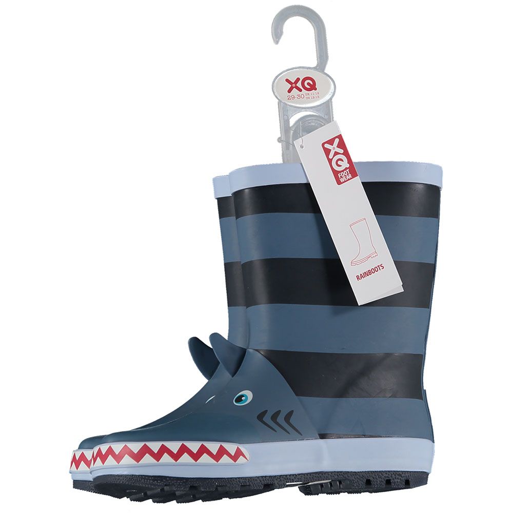 XQ Kinder Regenlaarzen 3D Shark