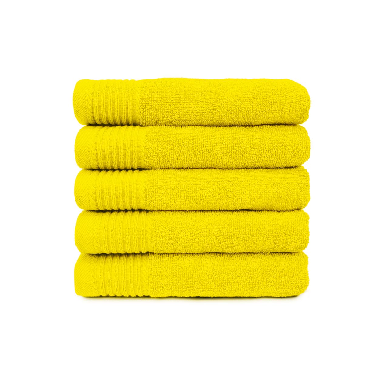 The One Badhanddoek 450 gram 70x140 Geel (5 stuks)