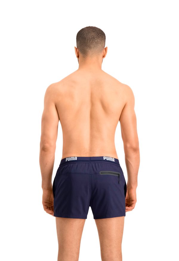 Puma Zwembroek Mannen Logo Short Navy