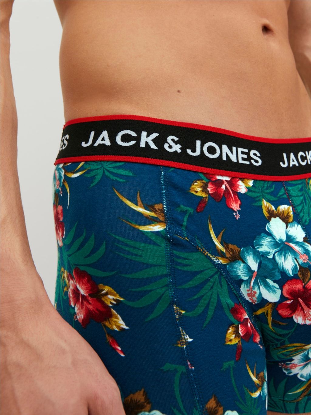Jack & Jones Boxershorts JACFLOWER Trunks 6-pack Zwart / Navy